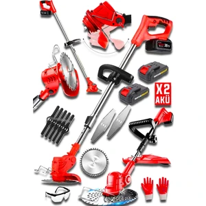 Alman Blut Serii 798 Vf  25 Ah Karbon Motor 2x Akülü Şarjlı Kenar Ot Çalı Çim Biçme Tırpan Makinesi