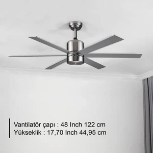 RBT486 Slv Glob Tavan Vantilatörü