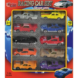 1:64 Şehir Araçları 10 Parça Renkli