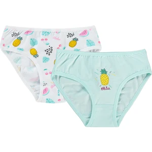 Civil Girls Kız Çocuk Külot 2-10 Yaş Beyaz