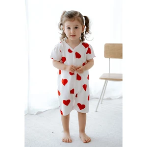 %100 Pamuk Kalpli Kısa Tulum