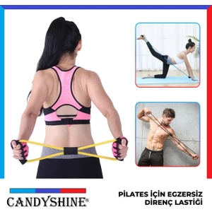 Pilates Jimnastik Egzersiz Direnç Lastik Yoga Spor Kondisyon Aerobik Vücut Şekillendir Sıkılaştır