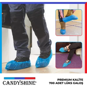 Premium Kalite Kalın Lüx Galoş 22 Micron 700 Adet (1000 Gr.) Mavi Galoş