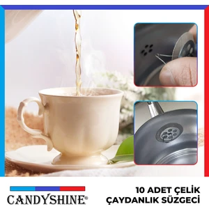 10 Adet Çaydanlık İçi Süzgeç Demlik İçi Çay Süzgeçi