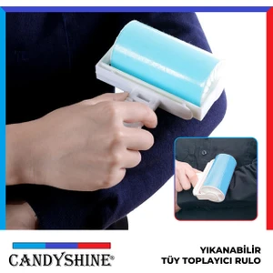 Yıkanabilir Kıl Tüy Toz Kırıntı Toplayıcı Yapışkanlı Pratik Rulo