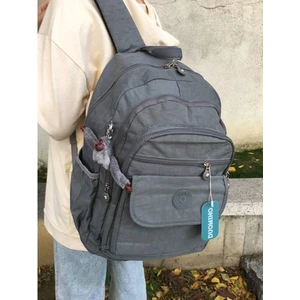 Duomino Fcstore Krinkıl Kumaş Suya Dayanıklı Büyük Boy Gri Klinkır Sırt Çantası/laptop Seyahat Okul Çanta (Yurt Dışından)