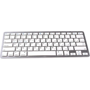 Rusça Klavye Ultra-Ince Kablosuz Bluetooth Klavye, Ios Android Windows Tablet / Dizüstü Bilgisayar Için -Beyaz (Yurt Dışından)