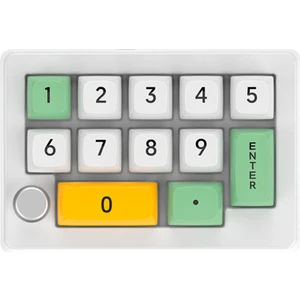 13 Tuşlu Makro Programlanabilir Klavye Tamamen Çalışırken Değiştirilebilir Mekanik Anahtar 7 Renk Rgb Işıklı Oyun Klavyesi-Beyaz (Yurt Dışından)