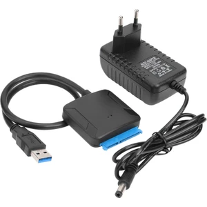 Usb'den Sata Veri Kablosuna, 2,5/3,5 Inç Usb3.0 Kolay Sürücü Kablosu Sata Sabit Disk Adaptör Kablosu (Ab Fişi) (Yurt Dışından)