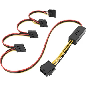 Anakart Cpu 8-Pin'den Sabit Sürücüye Kablo Cpu 8pın'den Sata Sabit Sürücüye Güç Kaynağı Kablosu 12V - Sata Sabit Sürücü Kablosu (Yurt Dışından)