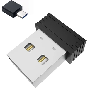 USB Fare Jiggler Saptanamayan Fare Taşıyıcı Otomatik Bilgisayar Faresi Taşıyıcı Jiggler, USB C Adaptörlü, Siyah (Yurt Dışından)