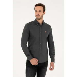 U.S. Polo Assn. Erkek Antrasit Gömlek Basic 50271276-VR006