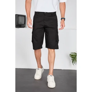 Frankess Jeans Erkek Kargo Cepli Gabardin Şort
