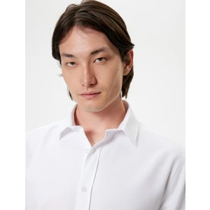 Oxford Gömlek Uzun Kollu Pamuk Karışımlı