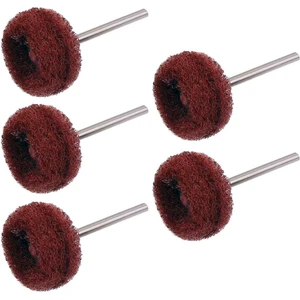 6206X5 5'li Pimli Aşındırıcı Temizleme Polisaj Keçe 25MM - Kırmızı 320 Kum