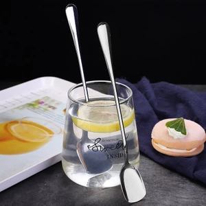 1010 6 Adet Çelik Uzun Kokteyl Kahve Latte Karıştırma Barmen Kaşığı CIN753BY-6