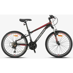 Vortex 4.0 - 24  Mtb - 14' - 21 Vites - V.b. - Mat Siyah-Gri/kırmızı