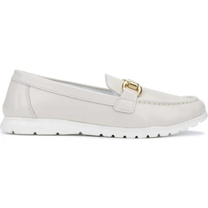 Tamer Tanca Kadın Deri Bej Loafer Ayakkabı 824 803 Bn Ayk Y24 Bej Krsk Rgn