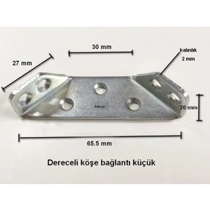 Gürçay Hırdavat Dereceli Köşe Bağlantı Aparatı - 8 Adet