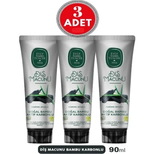 Eyüp Sabri Tuncer Bambu Karbonlu Diş Macunu 3X90 Ml.(3 Adet)
