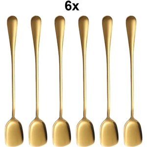 6 Adet Çelik Uzun Kokteyl Kahve Latte Karıştırma Barmen Kaşığı CIN753SR-6