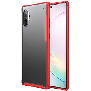 Techno Guru Samsung Galaxy Note 10 Plus Sert Yapılı ve Köşe Korumalı Arkası Buğulu Şık Volks Premium Kılıf