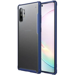 Techno Guru Samsung Galaxy Note 10 Plus Sert Yapılı ve Köşe Korumalı Arkası Buğulu Şık Volks Premium Kılıf