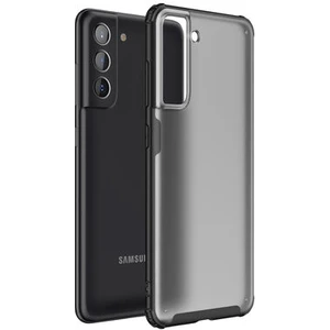 Techno Guru Samsung Galaxy S21 Fe Sert Yapılı ve Köşe Korumalı Arkası Buğulu Şık Volks Premium Kılıf
