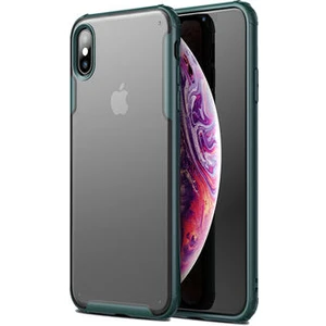 Techno Guru iPhone Xs Max Sert Yapılı ve Köşe Korumalı Arkası Buğulu Şık Volks Premium Kılıf