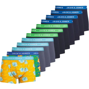Jack & Jones Erkek Karisik Desenli Beli Lastikli 12'li Boxer Paketi - Hawaii