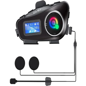 Ipx6 LCD EKRAN Su Geçirmez Sd Kartlı 2 Kişi 300M Siri Destek Eq Ses Interkom Kask Kulaklığı Gürültü Off