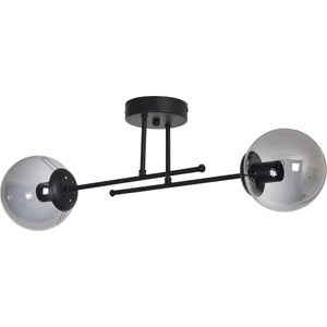 Beyza Modern Tasarım Yatak Odası - Salon - Hol - Mutfak Siyah Renk Füme Camlı 2 Li Avize