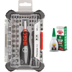 42 Parça Vidalama Ucu Seti + Japon Yapıştırıcısı