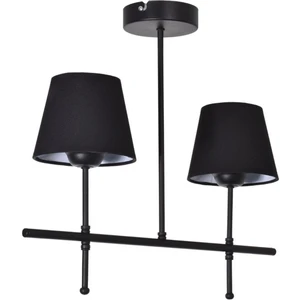 Çekya Modern Tasarım Salon Mutfak Yatak Odası Siyah Renk Siyah Başlıklı 2 Li Avize