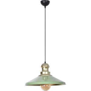Afra Modern Tasarım Salon Mutfak Yatak Odası Cafe Mutfak Metal Yeşil Renk Tekli Avize ( Çap 36 cm )
