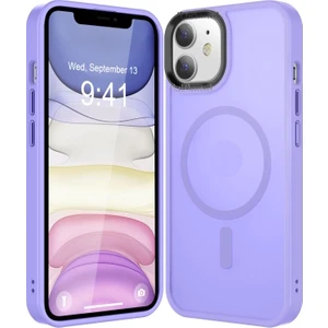 M.tk moveteck Apple iPhone 11 Uyumlu Kılıf (12 Görünümlü) Mat Magsafe Wireless Şarj Özellikli Darbe Önleyici Hassas Butonlu Sio