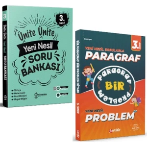 Artıbir Yayınları 3. Sınıf Ünite Ünite Yeni Nesil Soru Bankası - Bir Paragraf Bir Problem 2 Kitap