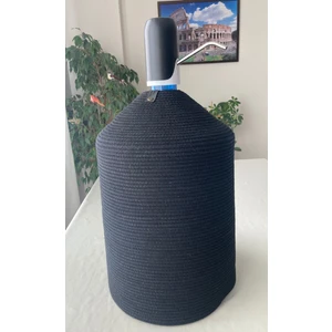 Double Knot Design Damacana Kılıfı Dekoratif Sepet - Organizer Hasır Jüt Tress  Sebil Kılıfı