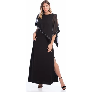 Kadın Bordo Payet İşli Abiye Elbise 65N14379