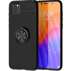 Huawei Y5P  Kılıf Yüzüklü Sağlam Esnek Ringo Silikon Kapak