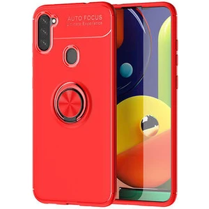 Samsung Galaxy A11  Kılıf Yüzüklü Sağlam Esnek Ringo Silikon Kapak