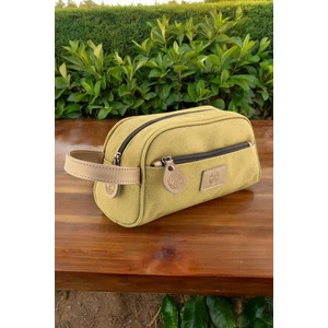 QUB CLUB Unisex Kanvas Su Geçirmez Traş Düzenleyici Kişisel Bakım Seyahat Makyaj Günlük Çanta