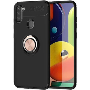 Samsung Galaxy A21  Kılıf Yüzüklü Sağlam Esnek Ringo Silikon Kapak