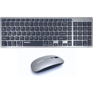 Onezero Kablosuz Klavye ve Bluetooth Mouse Set 2.4 G Klavye Koruma Kılıfı - ZR-701
