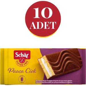 Pausa Ciok Glutensiz Çikolata Kaplı Kek (10 Adet)