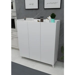 Gke Home 3 Kapaklı Çok Amaçlı Dolap Çok Amaçlı Mutfak Dolabı Banyo Dolabı Ayakkabılık