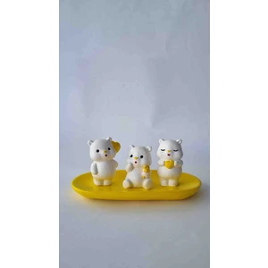 Çapa Art Minik Ayı Set Sari