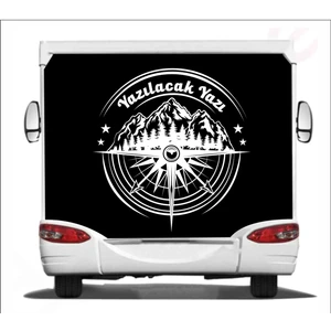 Sticker Usta Pusula Dağ Orman 4x4 Offroad Adventure Araba Oto Karavan Sticker 00081