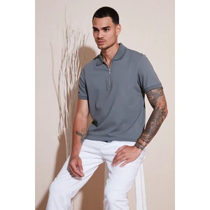 Pamuklu Regular Fit Fermuarlı Polo Yaka T Shirt Erkek Polo Yaka T Shirt 5902915
