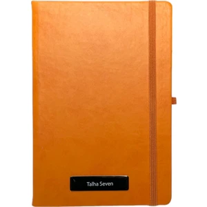 Eren Ofis Notebook Termo Deri 15X21 Kenar Boyalı Çizgili Lastikli Çizgili Defter - Kişiye Özel Isimli Hediye